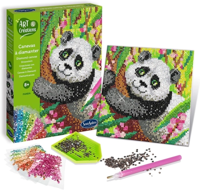 art e creations - canevas a diamanter - panda