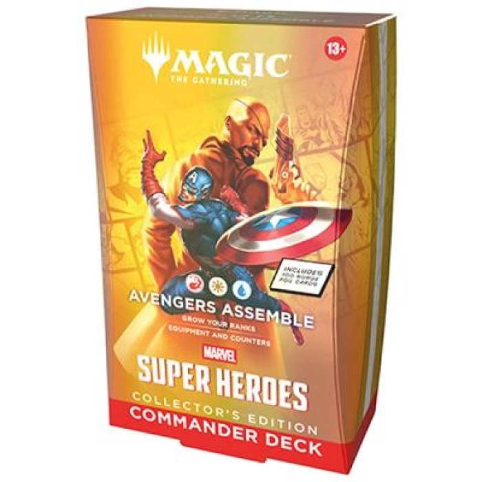 magic the gathering - marvel super heroes - mazzo commander collector - avengers assemble (eng)