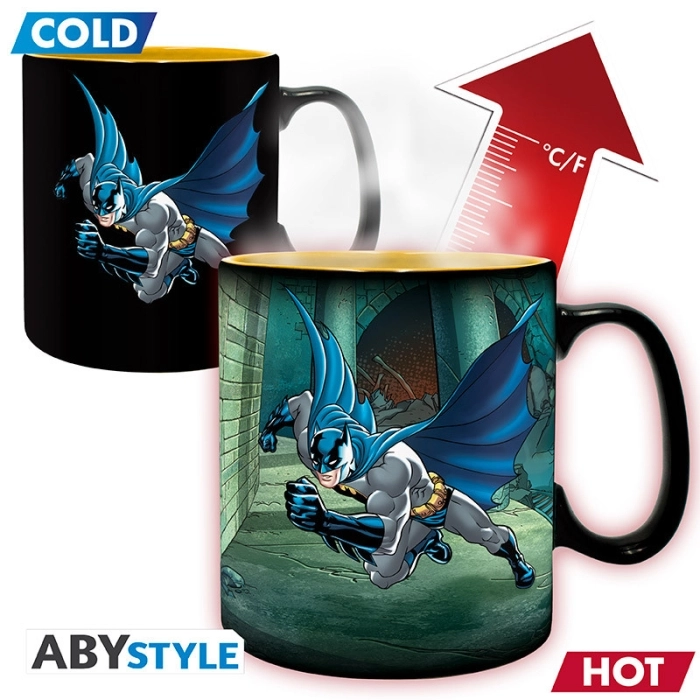 dc comics - mug heatchange - 460ml - "batman & joker"