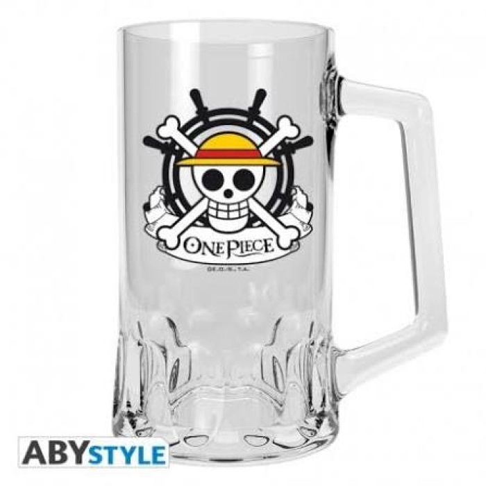 one piece - boccale "skull - luffy"
