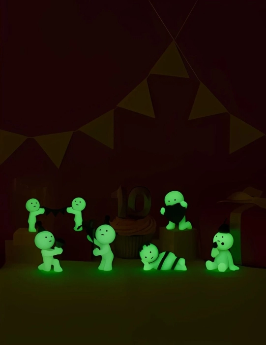 smiski birthday series glow - blind box 1pz