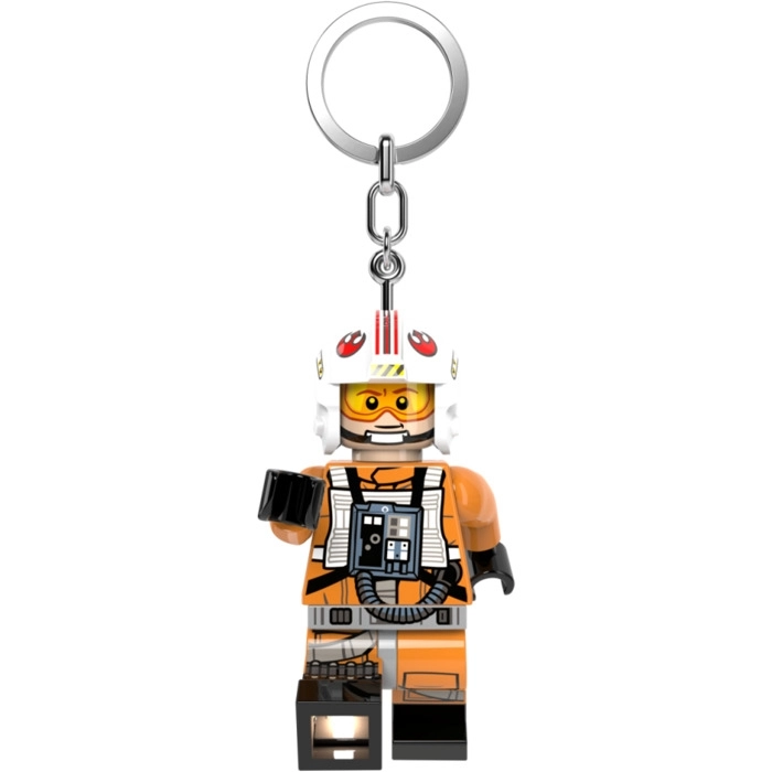 ke244h - luke skywalker pilota - portachiavi con torcia led