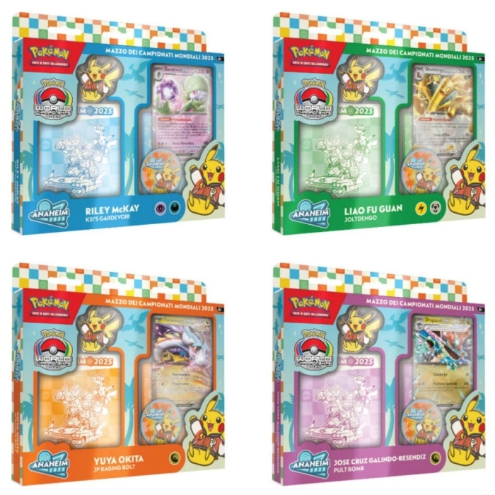 pokemon - mazzo dei campionati mondiali 2025 - mazzo singolo assortito (ita)