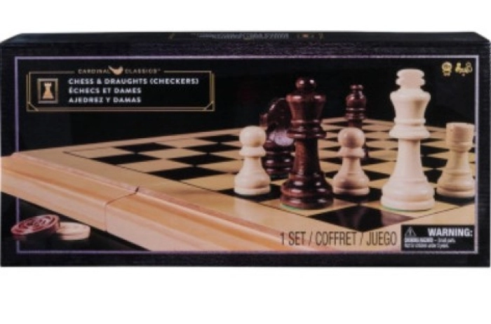 classici - scacchi e dama legno deluxe