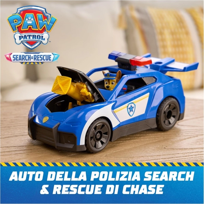paw patrol - veicolo polizia chase deluxe