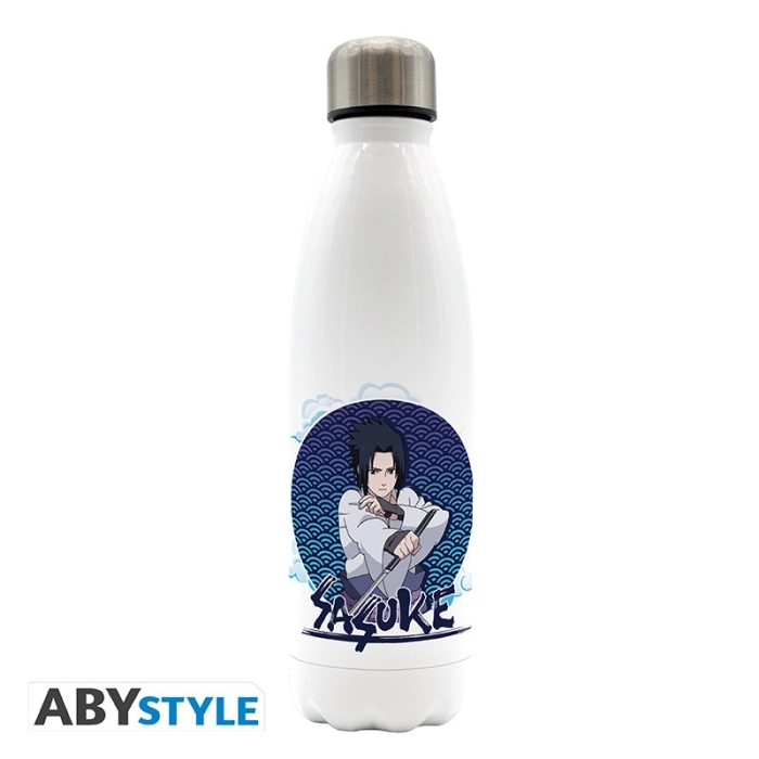 naruto shippuden - borraccia in acciaio 500ml - naruto & sasuke