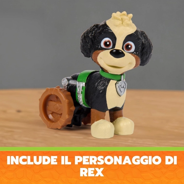 paw patrol - dino movie - set rex e spinosauro