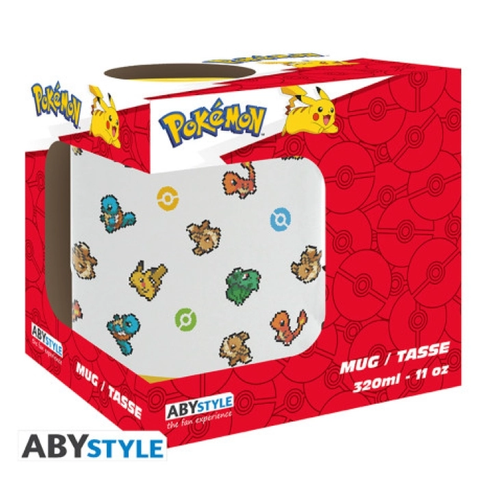 pokemon - pixel art - tazza 320 ml