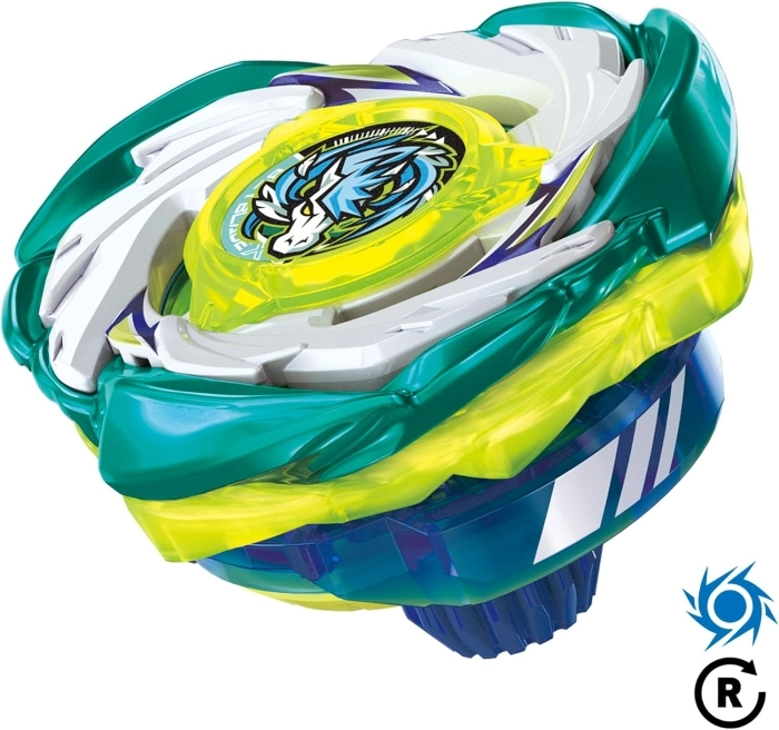 beyblade x - clip n rip launcher con bey d'attacco