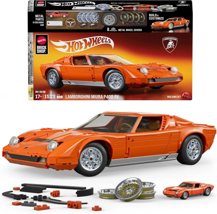 mattel brick shop hot wheels - lamborghini miura