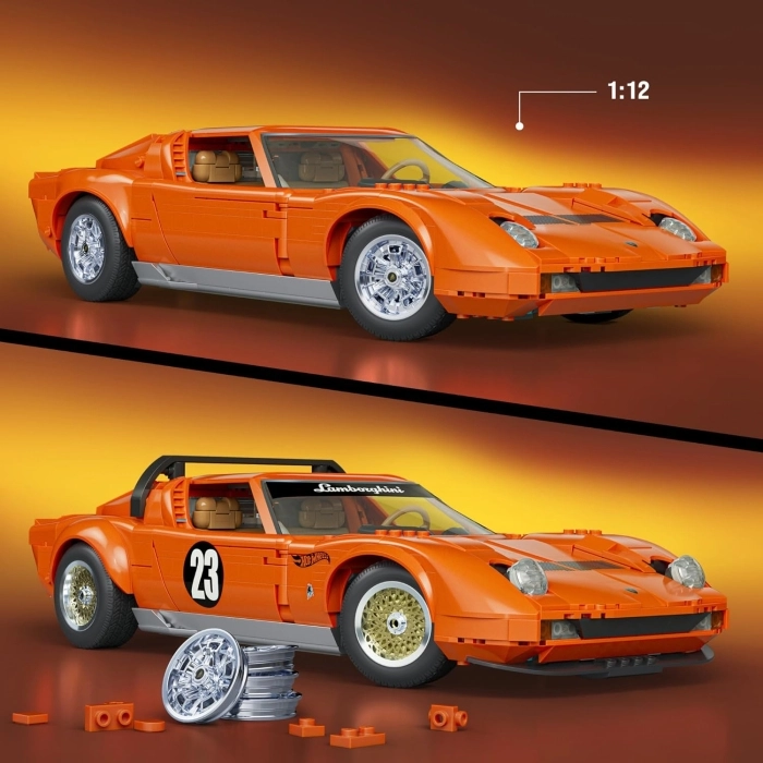 mattel brick shop hot wheels - lamborghini miura
