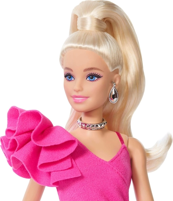 barbie - fashionista deluxe - bionda con vestito fucsia