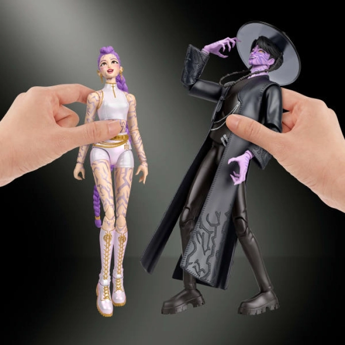 kpop demon hunters - scena finale rumi e jinu - 2 fashion doll 15cm