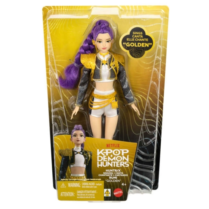 kpop demon hunters - rumi singing doll - personaggio 30 cm