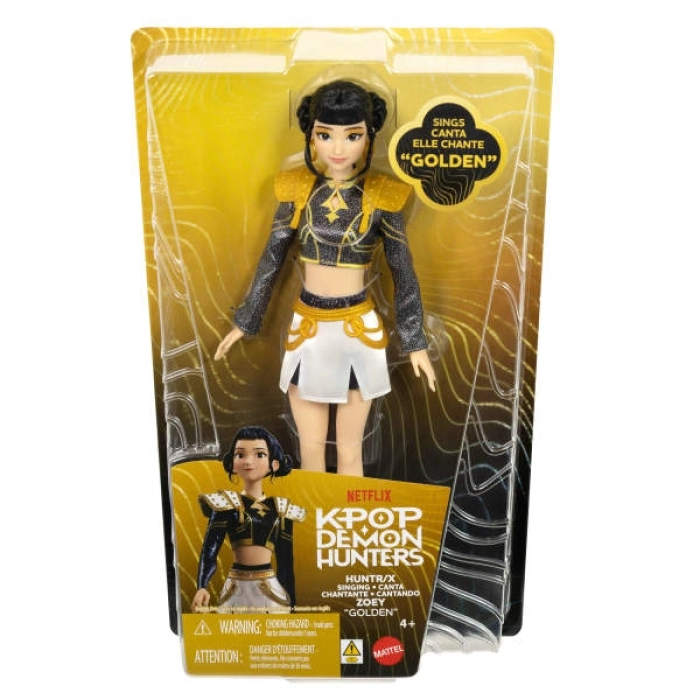 kpop demon hunters - zoey singing doll - fashion doll 30cm