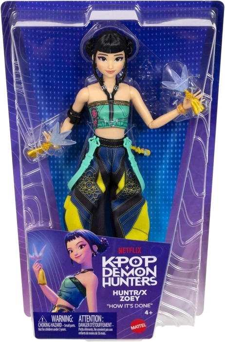 kpop demon hunters - zoey - fashion doll 30cm
