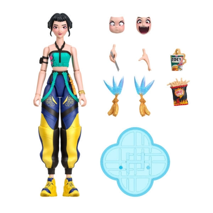 kpop demon hunters - zoey - action figure 15cm
