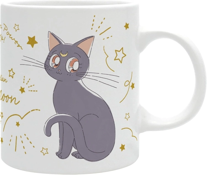 sailor moon - luna & artemis gatti - tazza 320ml