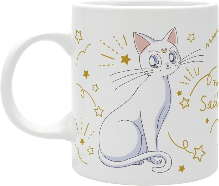 sailor moon - luna & artemis gatti - tazza 320ml
