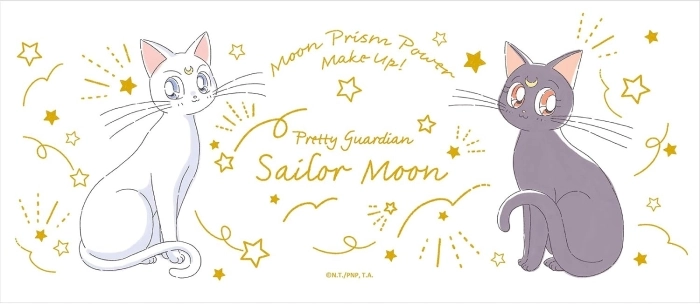 sailor moon - luna & artemis gatti - tazza 320ml