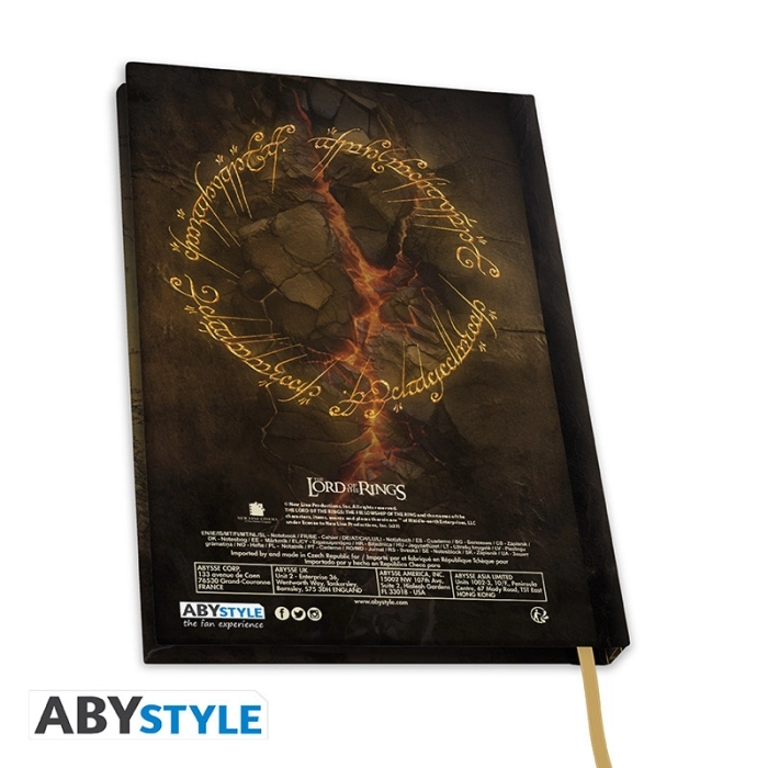 lord of the rings - notebook a5 - map