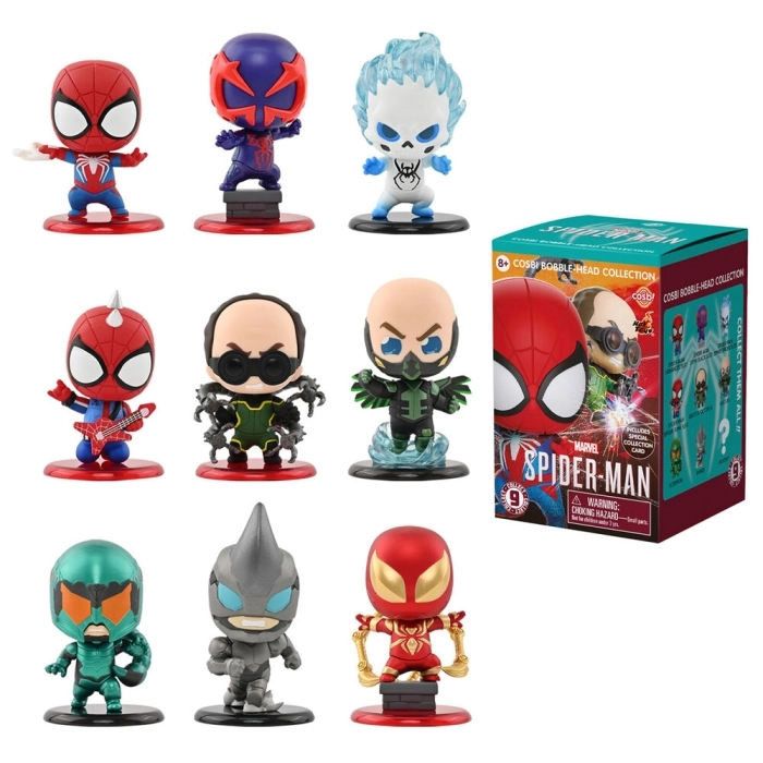 spiderman - cosbi blind box - 1 personaggio assortito