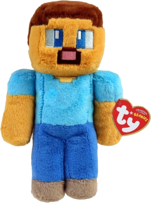 peluche floppy 20cm - minecraft steve