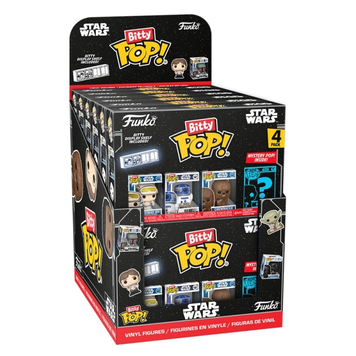 star wars - 4 pack 3cm - funko pop! bitty