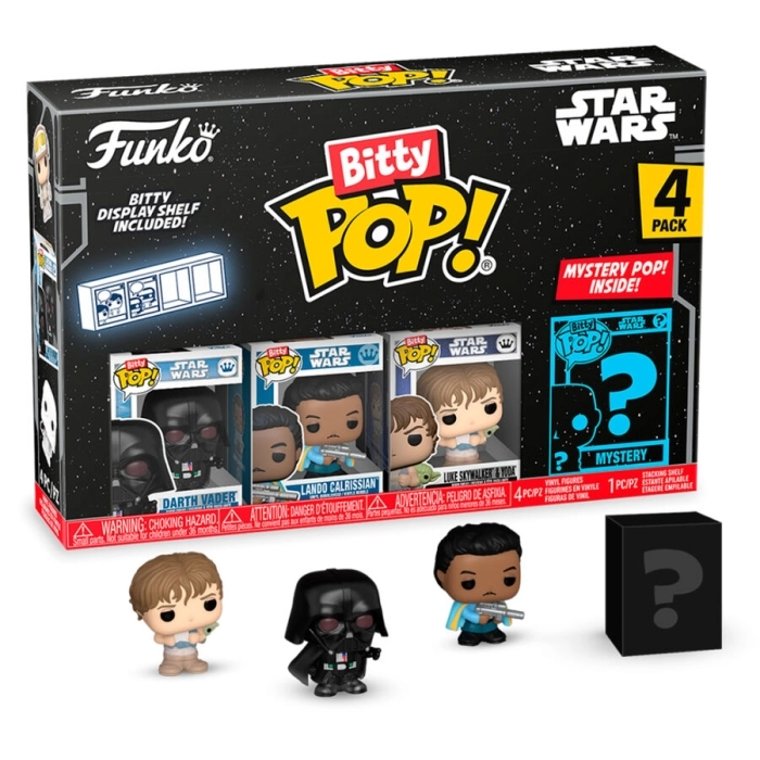 star wars - 4 pack 3cm - funko pop! bitty