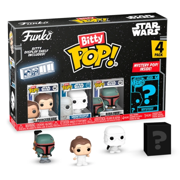 star wars - 4 pack 3cm - funko pop! bitty