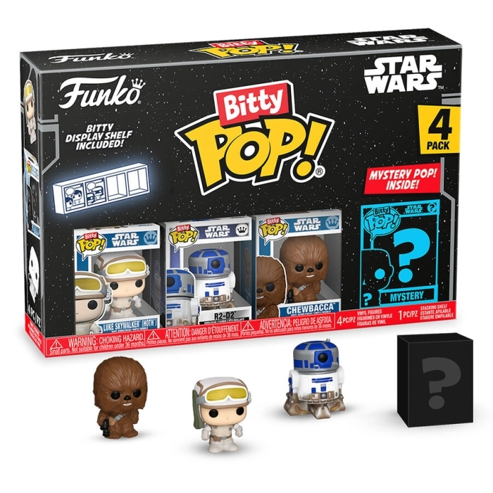 star wars - 4 pack 3cm - funko pop! bitty
