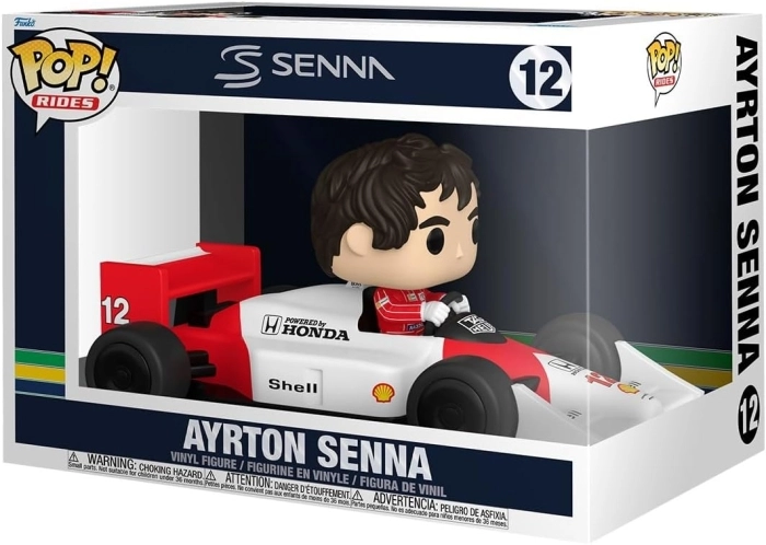 rides super deluxe: mclaren - ayrton senna 15 cm - funko pop! 12