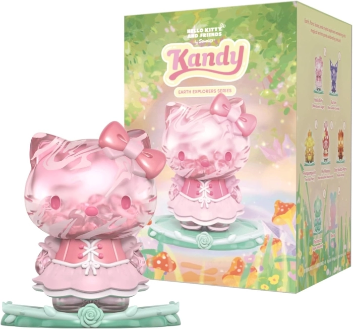 kandy x sanrio - hello kitty earth explorer - un personaggio a sorpresa