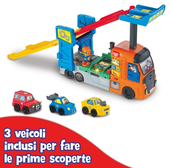 vroom vroom go - maxi camion trasportatore 3 in 1