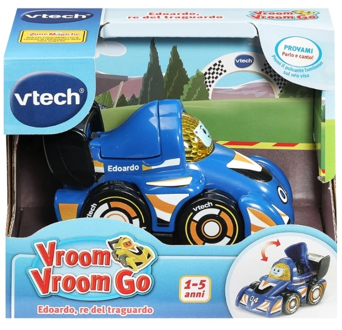 vroom vroom go - veicoli da corsa - 1pz assortito