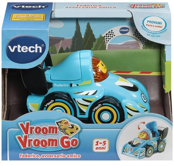 vroom vroom go - veicoli da corsa - 1pz assortito