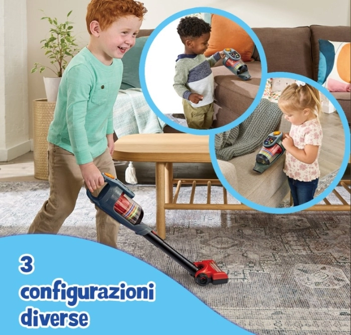 aspirapolvere interattivo luci e note