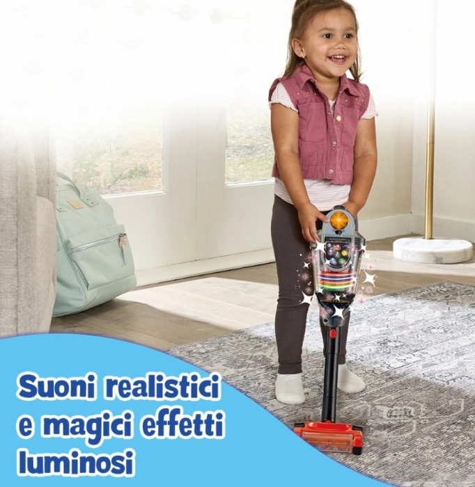 aspirapolvere interattivo luci e note