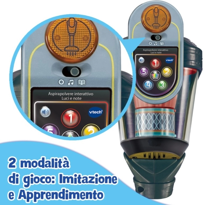 aspirapolvere interattivo luci e note
