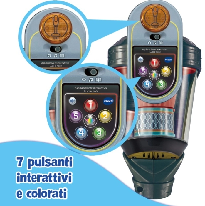 aspirapolvere interattivo luci e note