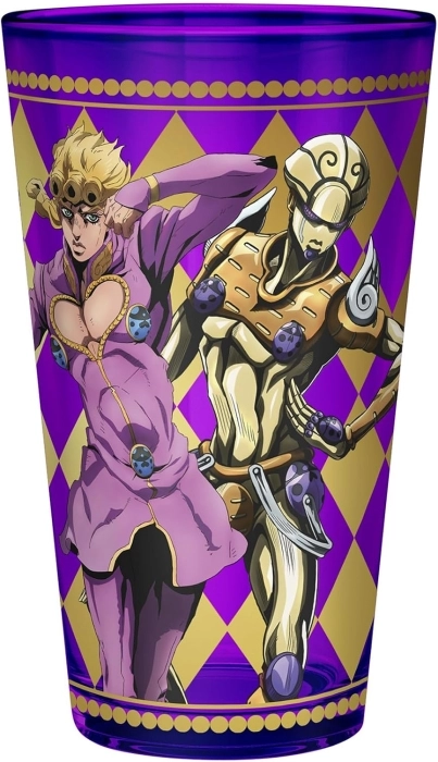 jojo's bizarre avventure - golden wind - premium large glass 400ml