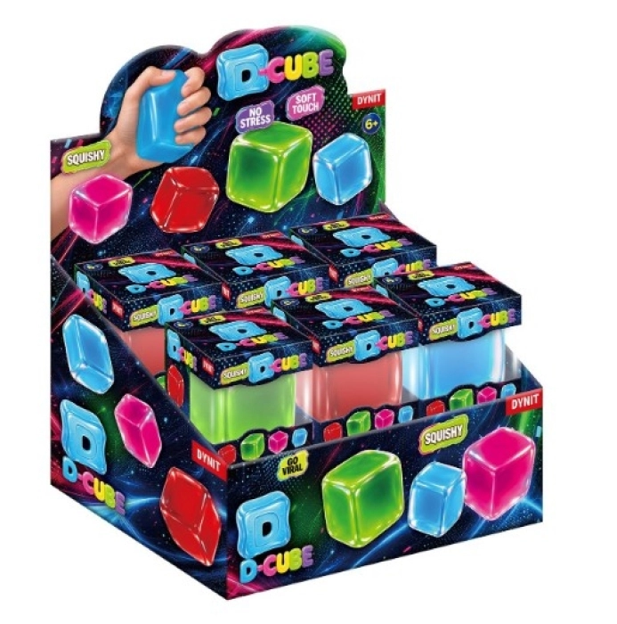 classic d-cube - cubo squishy - uno squishy assortito