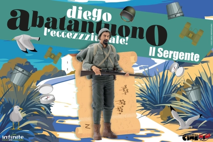 diego abatantuono - sergente lorusso - mini figure 10cm
