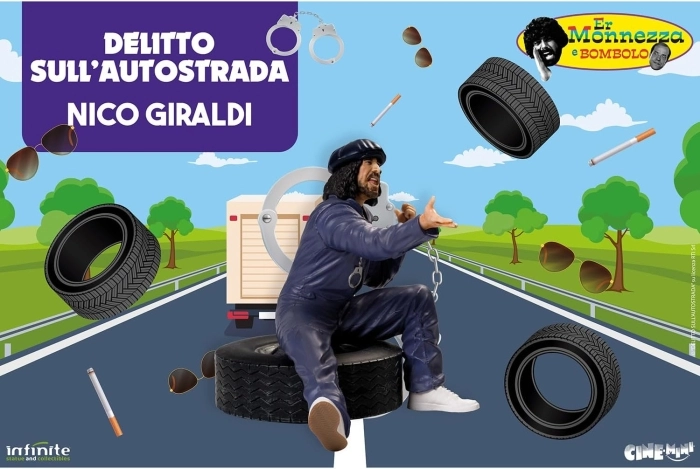 nico giraldi - delitto sull'autostrada - mini figure 10cm