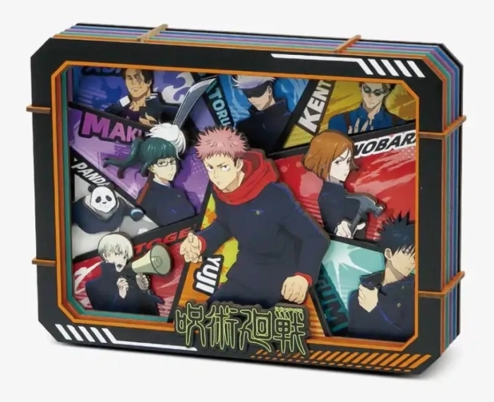 jujutsu kaisen - quadretto in legno 3d