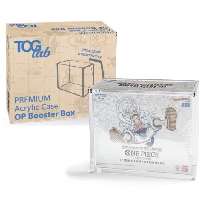 premium case protettivo per one piece booster box magnetico in plexiglass