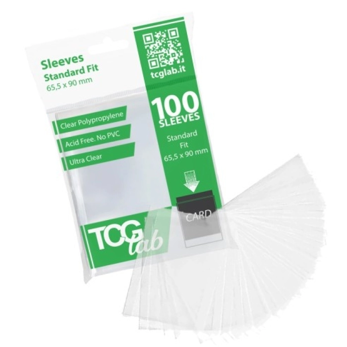 100 bustine protettive standard - ultra clear - 50 micron
