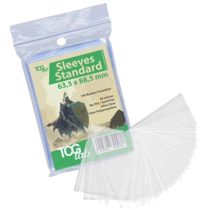 100 bustine protettive standard - ultra clear - 60 micron