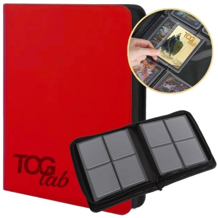 album per toploader a 4 tasche (112 toploader) - rosso