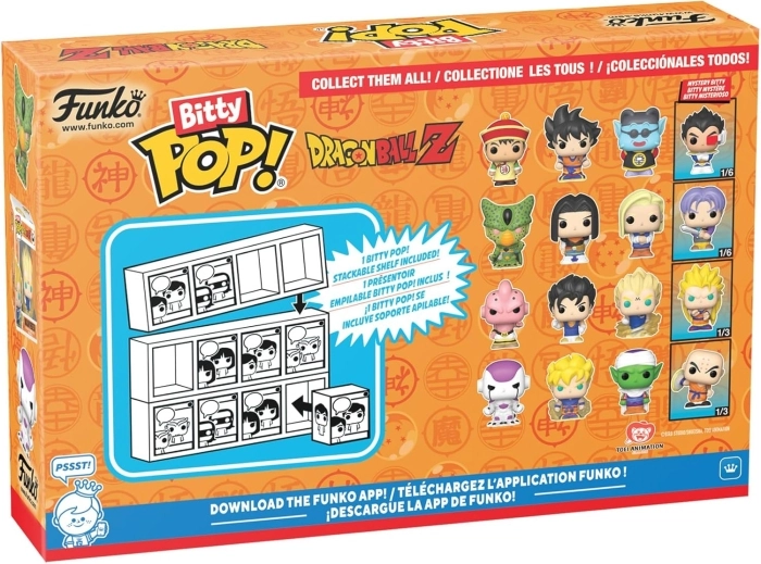 dragon ball z: cell (first form) 4 pack 3cm  - funko pop bitty